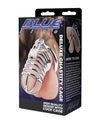 Blue Line Deluxe Chastity Cage - Silver - Naughtyaddiction.com