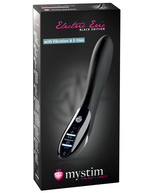 Mystim Electric Eric Estim Vibrator Black Edition - Black - Naughtyaddiction.com