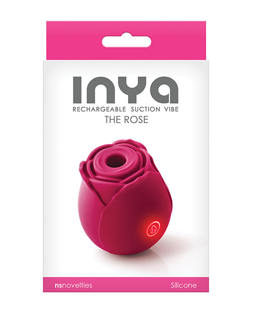 Inya The Rose Rechargeable Suction Vibe - Rose - Naughtyaddiction.com