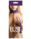 Lust Bondage Collar - Purple - Naughtyaddiction.com