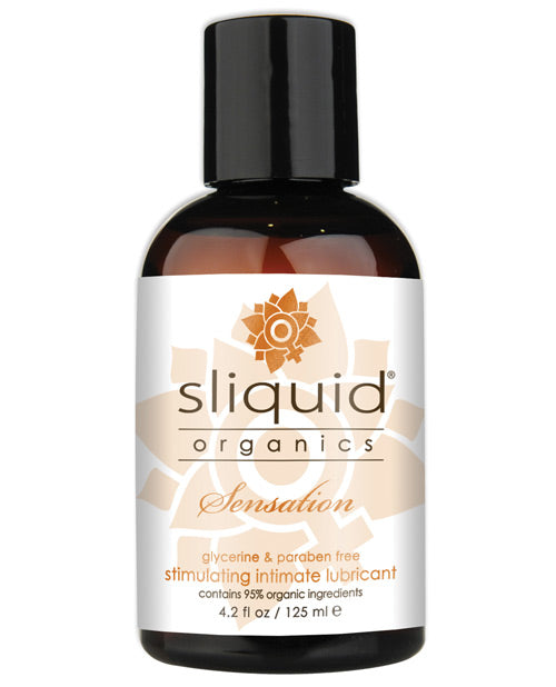 Sliquid Organics Sensation Lubricant - 4.2 Oz - Naughtyaddiction.com