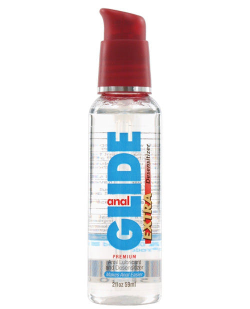 Anal Glide Extra Anal Lubricant & Desensitizer - 2 Oz Pump Bottle - Naughtyaddiction.com