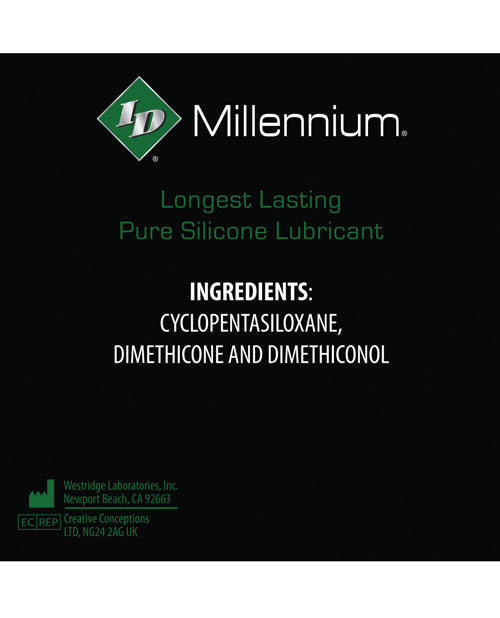 Id Millennium Silicone Lubricant - 2.2 Oz Bottle - Naughtyaddiction.com