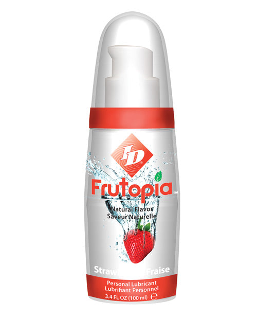 Id Frutopia Natural Lubricant - 3.4 Oz Strawberry - Naughtyaddiction.com