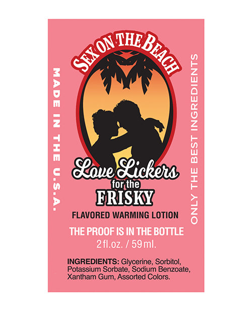 Love Lickers - 2 Oz Sex On The Beach Passion Fruit - Naughtyaddiction.com