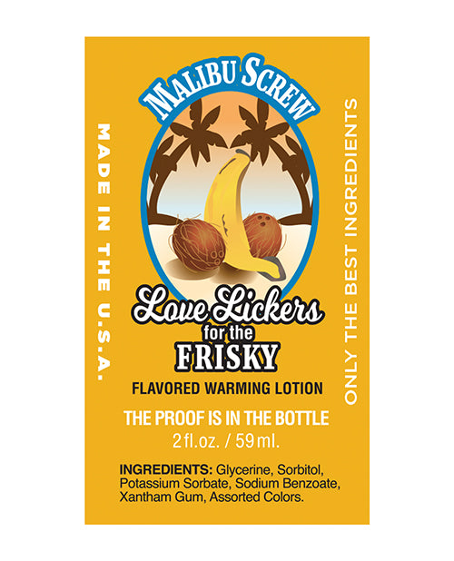 Love Lickers - 2 Oz Malibu Screw Tropical Cocktail - Naughtyaddiction.com