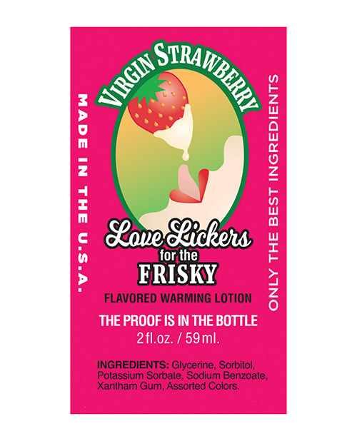 Love Lickers - 2 Oz  Virgin Strawberry - Naughtyaddiction.com