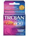 Trojan Fire & Ice Condoms - Box Of 3 - Naughtyaddiction.com