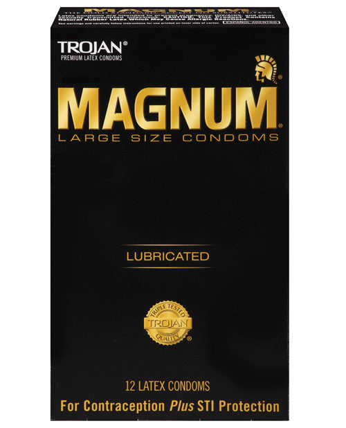 Trojan Magnum Condoms - Box Of 12 - Naughtyaddiction.com