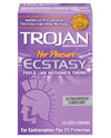 Trojan Her Pleasure Ecstasy Condoms - Box Of 10 - Naughtyaddiction.com