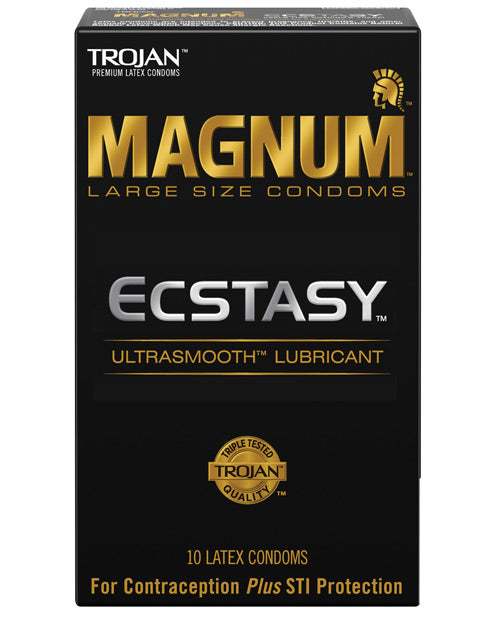 Trojan Magnum Ecstasy Condoms - Box Of 10 - Naughtyaddiction.com