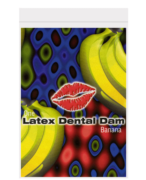 Trust Dam Latex Dental Dam - Banana - Naughtyaddiction.com