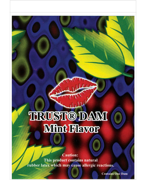 Trust Dam Latex Dental Dam - Mint - Naughtyaddiction.com
