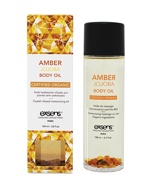 Exsens Organic Body Oil W-stones -  Amber Jojoba 100 Ml - Naughtyaddiction.com