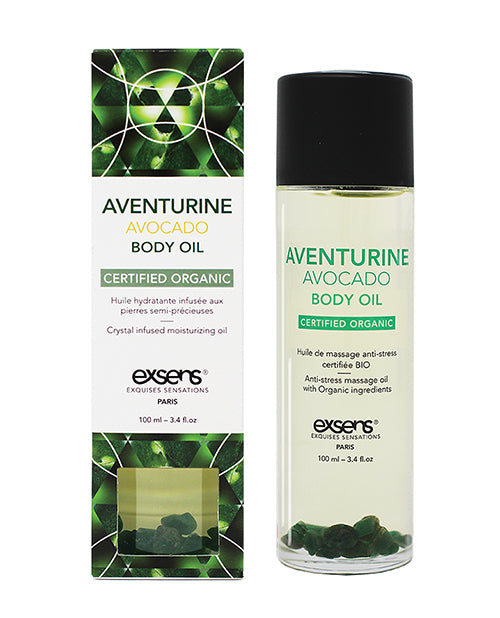 Exsens Organic Body Oil W-stones - Adventure Avocado 100 Ml - Naughtyaddiction.com