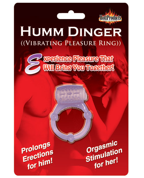 Humm Dinger Vibrating Cockring - Purple - Naughtyaddiction.com
