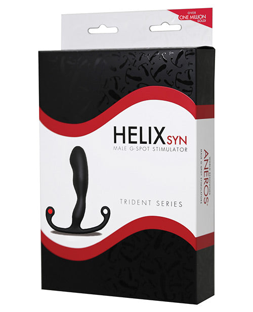 Aneros Trident Series Prostate Stimulator Helix Syn - Black - Naughtyaddiction.com