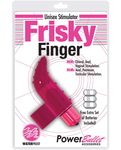 Frisky Finger Unisex Stimulator - Pink - Naughtyaddiction.com
