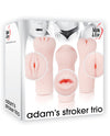 Adam & Eve Adam's Stroker Trio - Flesh - Naughtyaddiction.com