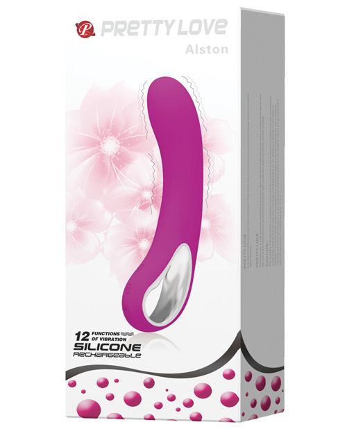 Pretty Love Alston W-handle - 12 Function Fuchsia - Naughtyaddiction.com