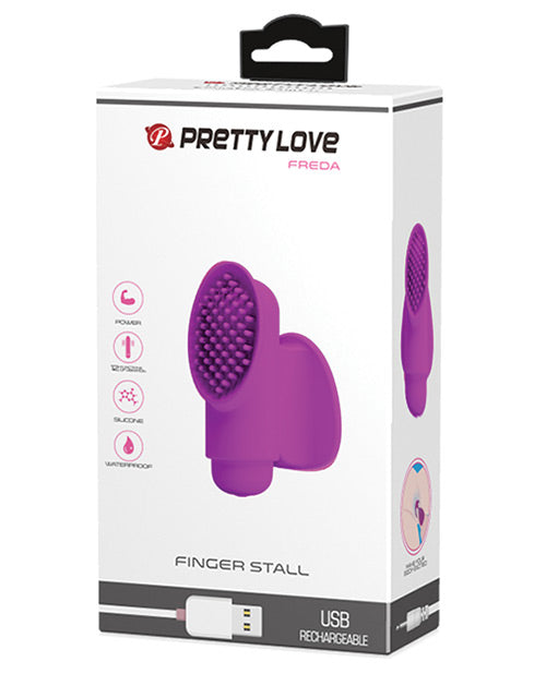 Pretty Love Freda Finger Stall Vibrator - 12 Function Fuchsia - Naughtyaddiction.com