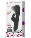 Pretty Love Dylan Bunny Ears Come Hither Rabbit 11 Function - Black - Naughtyaddiction.com