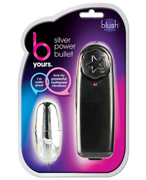 Blush B Yours Silver Power Bullet - Naughtyaddiction.com