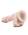 Blush Dr. Skin Stud Muffin 8.5" Dong W-suction Cup - Beige - Naughtyaddiction.com