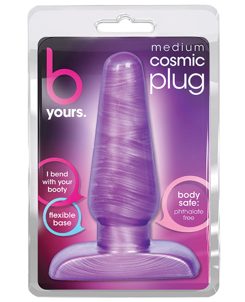 Blush B Yours Cosmic Plug Medium - Purple - Naughtyaddiction.com