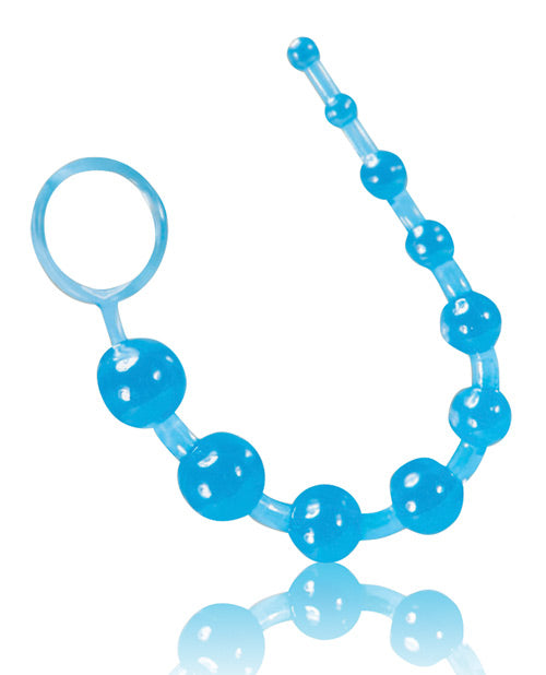 Blush B Yours Basic Anal Beads - Blue - Naughtyaddiction.com