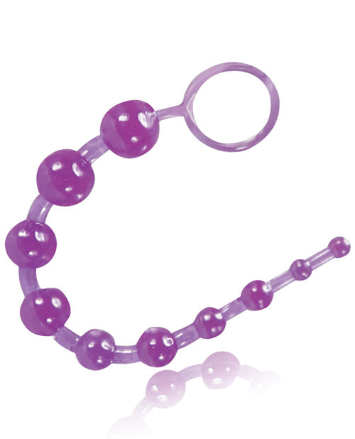 Blush B Yours Basic Anal Beads - Purple - Naughtyaddiction.com
