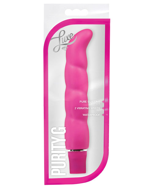 Blush Luxe Purity G Silicone Vibrator - Pink - Naughtyaddiction.com