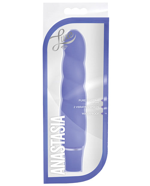 Blush Luxe Anastasia Silicone Vibrator - Periwinkle