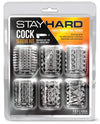 Blush Stay Hard Cock Sleeve Kit - Clear Box Of 6 - Naughtyaddiction.com