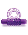 Blush Play With Me The Player Vibrating Double Strap Cockring - Purple - Naughtyaddiction.com
