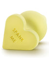 Blush Play With Me Naughty Candy Heart Spank Me Plug - Yellow - Naughtyaddiction.com
