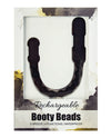 Rechargeable Booty Beads - Black - Naughtyaddiction.com