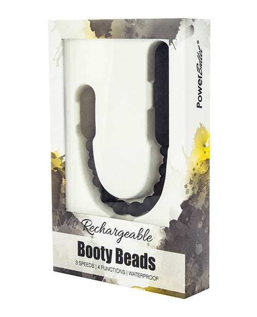 Rechargeable Booty Beads - Black - Naughtyaddiction.com
