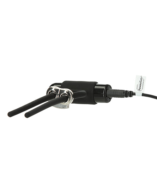 Bolo Bullet Vibrating Adjustable Cock Tie - Black - Naughtyaddiction.com