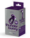 Vedo Thunder Bunny Rechargeable Dual Ring - Perfectly Purple - Naughtyaddiction.com