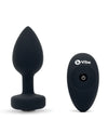 B-vibe Remote Control Vibrating Jewel Plug (m-l) - Black - Naughtyaddiction.com