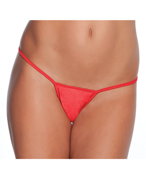 Low Rise Lycra G-string Red O-s - Naughtyaddiction.com