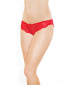 Low Rise Stretch Scallop Lace Panty Red O-s - Naughtyaddiction.com