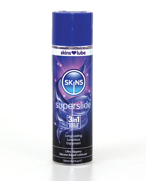 Skins Superslide Silicone Based Lubricant - 4.4 Oz - Naughtyaddiction.com