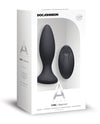 A Play Rechargeable Silicone Beginner Anal Plug W-remote - Black - Naughtyaddiction.com