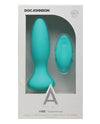 A Play Rechargeable Silicone Experienced Anal Plug W-remote - Teal - Naughtyaddiction.com