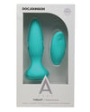 A Play Thrust Adventurous Rechargeable Silicone Anal Plug W-remote - Teal - Naughtyaddiction.com