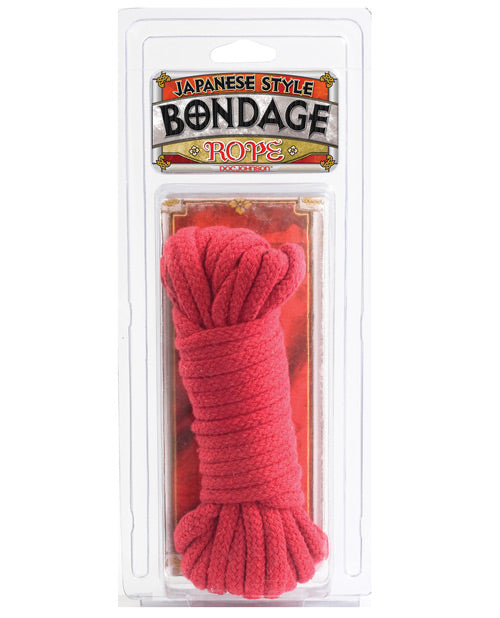 Japanese Style Bondage Cotton Rope - Red - Naughtyaddiction.com
