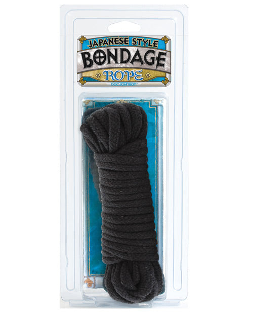 Japanese Style Bondage Cotton Rope - Black - Naughtyaddiction.com