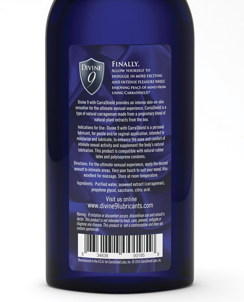 Divine 9 Lubricant - 8 Oz Bottle - Naughtyaddiction.com